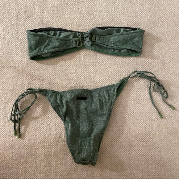 triangl fawn sparkle strapless bikini - Picture 2 of 4